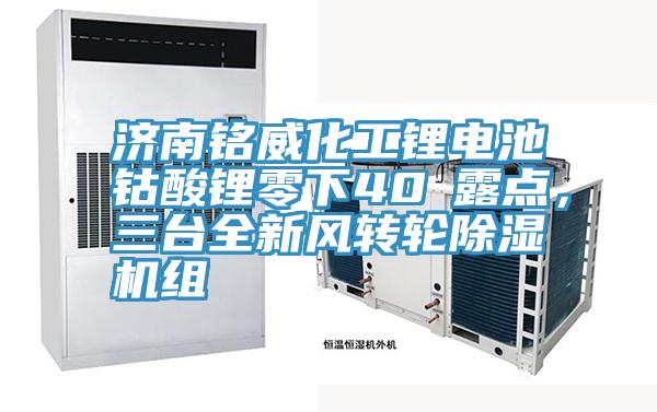 濟(jì)南銘威化工鋰電池鈷酸鋰零下40℃露點(diǎn)，三臺(tái)全新風(fēng)轉(zhuǎn)輪除濕機(jī)組