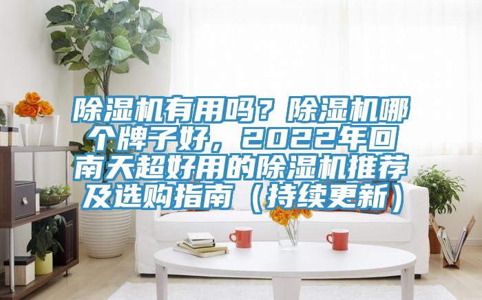 除濕機(jī)有用嗎？除濕機(jī)哪個(gè)牌子好，2022年回南天超好用的除濕機(jī)推薦及選購(gòu)指南（持續(xù)更新）